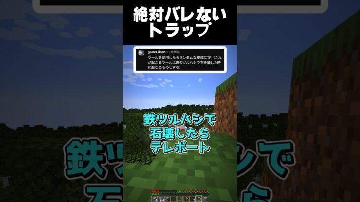 みんなが考えたトラップ  #マイクラ