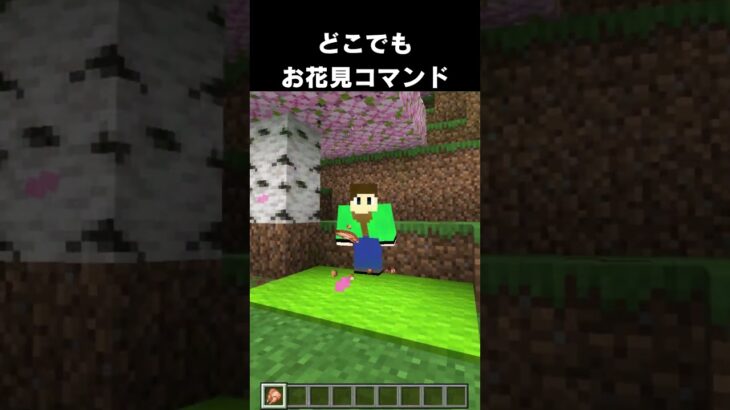 どこでもお花見コマンド【マイクラ統合版】