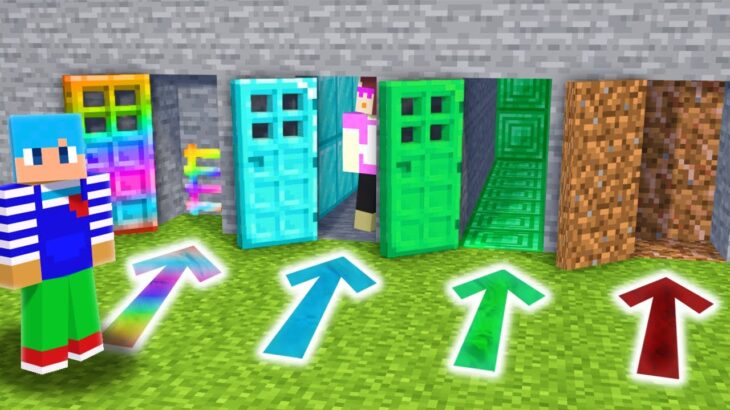 ハズレのドアを選んでみた結果！？【まいくら / マインクラフト】