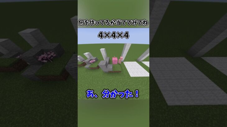 【なんだろ】これは分かれば分かる！【建築クイズ】 #マイクラ #マイクラ参加型 #マインクラフト