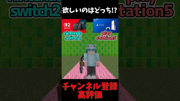 欲しいものはどっち?  #げーみんず #マイクラ #マインクラフト #右左どっち