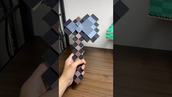 ネザライトの斧作った！#マイクラ #工作 #マインクラフト