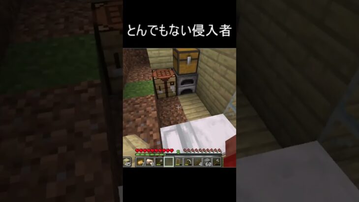 家にとんでもない方法で侵入してきた！！！ #マイクラ #マインクラフト#ゲーム実況
