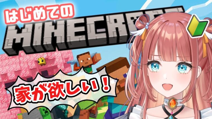 【はじめての】#マインクラフト って赤ちゃんでも家作れんの？【#新人vtuber #vtuber  #minecraft #ゲーム配信 #笑門にこり #えまにこり 】