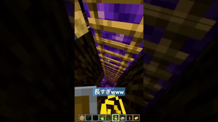 キッチンまで行くためのハシゴが長すぎて大変w #マイクラ #マインクラフト #まいくら #マイクラ建築 #6歳 #ひなたワールド