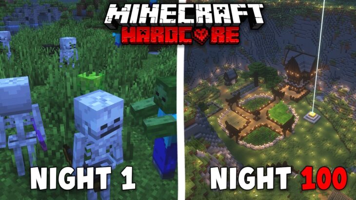 100 Hari Minecraft Hardcore DUNIA MALAM