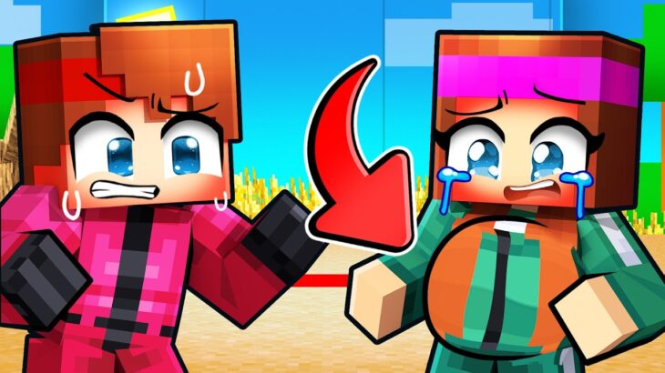 Anna est enceinte dans Squid Game sur Minecraft !