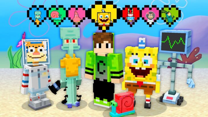 CADRES conseguiu os CORAÇÕES do BOB ESPONJA no Minecraft!