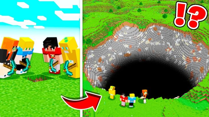 CAVAMOS ATÉ O CENTRO DA TERRA NO MINECRAFT