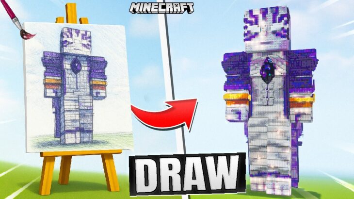 DRAWING TRENDING BUILD BATTLE IN MINECRAFT with @ProBoiz95[Episode 29]