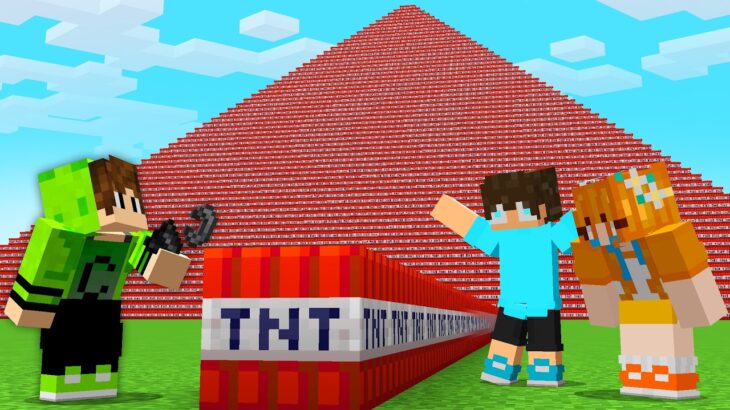 ENCHI o MUNDO do MEU AMIGO de TNT no Minecraft!