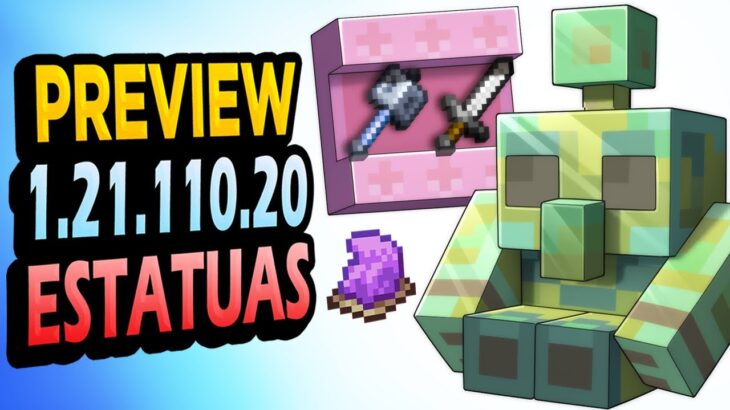 ✅ ESTATUAS y ESTANTES 👉 Minecraft Preview 1.21.110.20