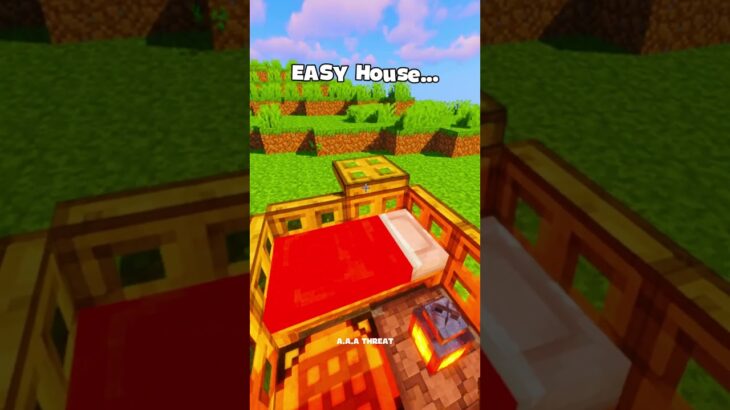 Easy House😱#minecraft