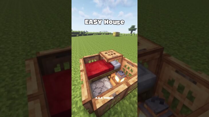 Easy House😱#minecraft