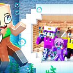 I Built a SECRET UNDERWATER House to Hide From CRAZY FAN GIRL in Minecraft!
