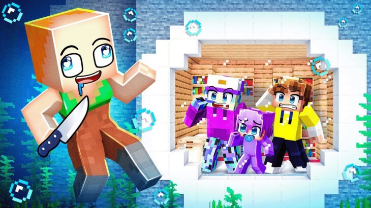 I Built a SECRET UNDERWATER House to Hide From CRAZY FAN GIRL in Minecraft!