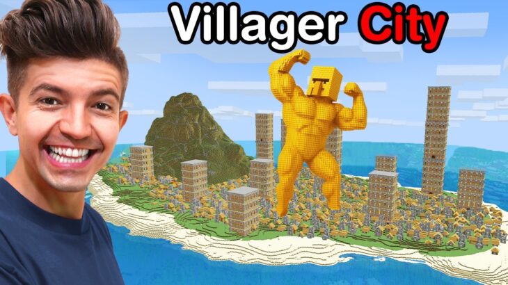 I Found Villager City In Minecraft