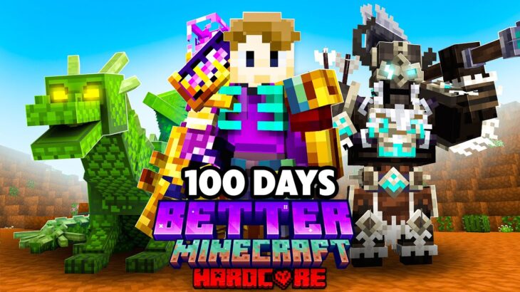 I Survived 100 Days in BETTER Minecraft Hardcore 1.21.1!