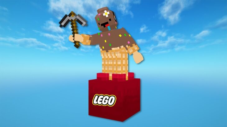 Je dois survivre sur un Bloc de LEGO dans Minecraft..