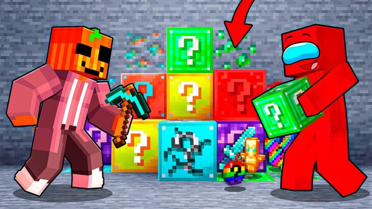 Los ORES son LUCKY BLOCKS OP en Minecraft!