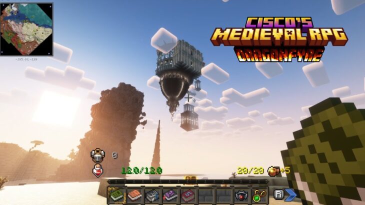 【マイクラ実況】初めてのMODパックで魔法都市を建国する！CISO’S MEDIEVAR RPG DRAGONFYRE ＃３