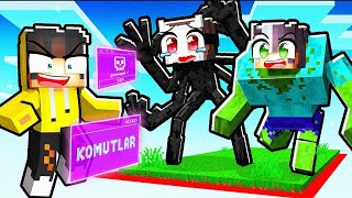 MUTANT Tek Bloğunda ADMİN KOMUTLARI ile Arkadaşlarımı Trolledim! 😂 | Minecraft