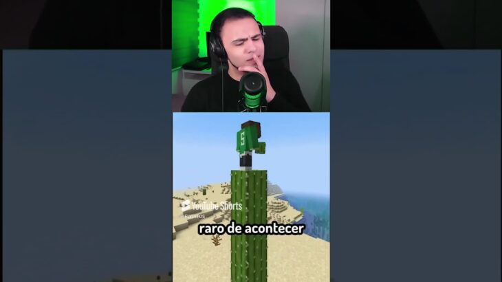 Maior Cacto do Minecraft! #shorts #minecraft #react