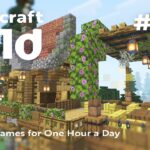 Minecraft | 1日1時間プレイ（実況なし） | レンガ屋根の家の内装とテラス作り | 1h1d – Part 291