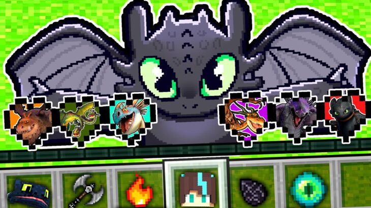 ¡Minecraft PERO hay CORAZONES de DRAGONES de BERK!🐉😱