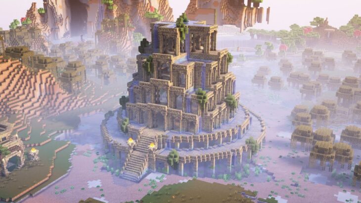 【Minecraft】幻想的な遺跡の作り方【マインクラフト】【マイクラ建築】【作り方】【解説】【サバイバル建築】How to create a fantastical ruin