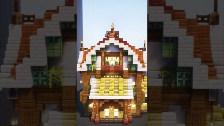 赤屋根の小さめなお家🏠【Minecraft】#shorts #Minecraft #マインクラフト #マイクラ建築 #Minecraftbuilds