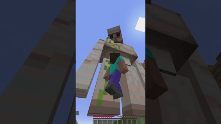 【マイクラ】Modなしコマンドだけで小人化&巨人化する方法！ #shorts
