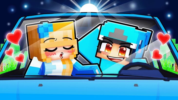 Omz’s FIRST DRIVE IN LOVE MOVIE in Minecraft!