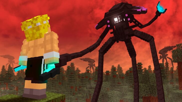 Sobreviví a La INVASIÓN ALIENÍGENA en Minecraft