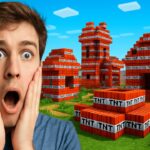 TNT Village Minecraft #shortsfeeds #minecraft #minecraftvideos