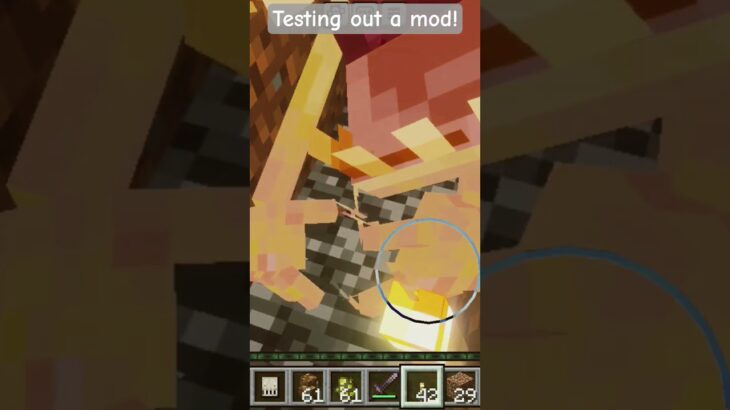 Testing the cave dweller mod out! #minecraft #mods #cavedweller
