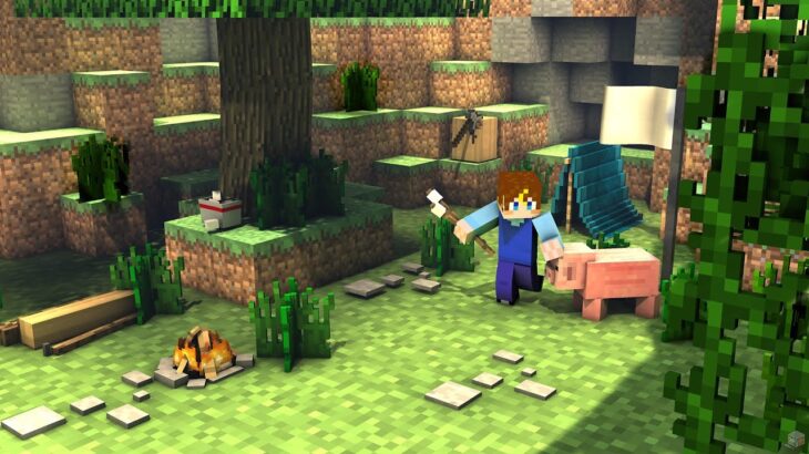 【 ゲーム配信/マインクラフト in #ぬる鯖 】素材集めとか建築とかをする【チル作業雑談】