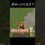 なにでダメージくらうかな？ #minecraft #マインクラフト #マイクラ #ずんだもん
