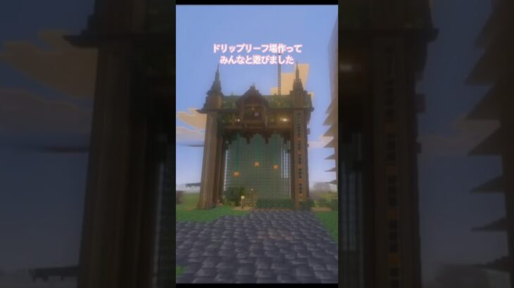 リーフスプリーフ場を作ってみんなと遊んできました！#マイクラ #マインクラフト #マイクラ初心者 #マイクラ建築 #minecraft #まいくら #ゲーム
