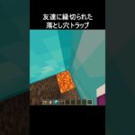 友達に縁切られた落とし穴トラップ #minecraft