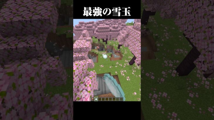 最強の雪玉になるコマンド #マイクラ #minecraft #マインクラフト #shorts