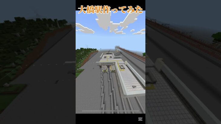 新路線開発に向けて、大橋駅を作る！#マイクラ #マインクラフト #マイクラ建築 #minecraft #駅 #shots #バズれ