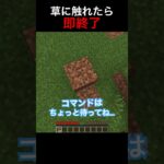 草に触れたら即終了 #shorts #マインクラフト #マイクラ