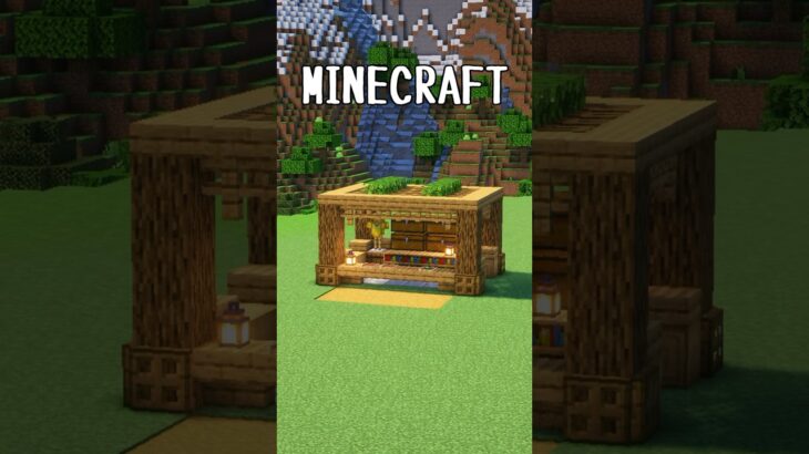 【マイクラ建築】おしゃれな小さい売店の作り方 #shorts #minecraft #マイクラ #マイクラ建築