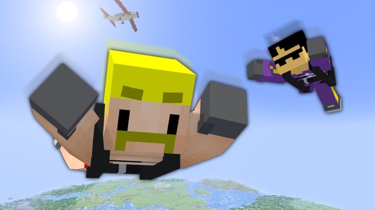 とびだせ！スカイダイビング選手権【マイクラ】