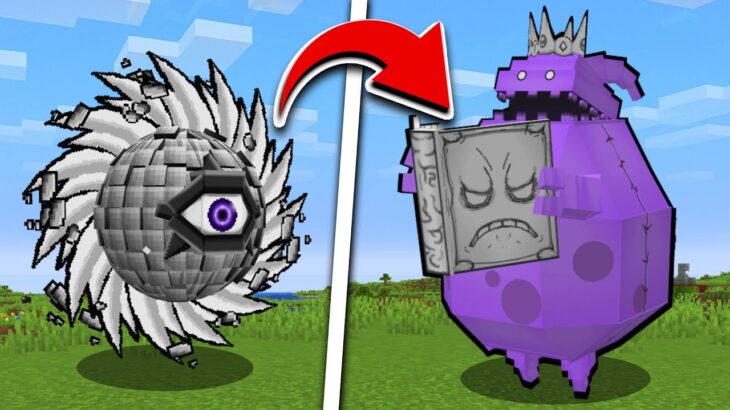 【マイクラ】にゃんこ大戦争のボスを戦わせるマインクラフト
