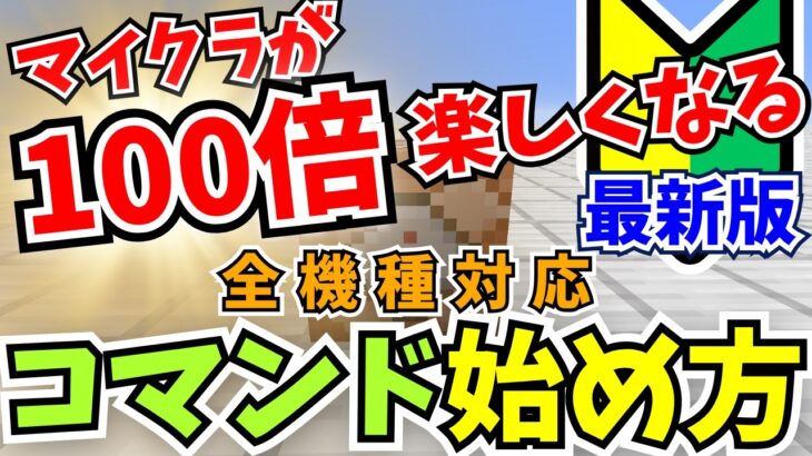 【2025最新】初心者必見！マイクラコマンド完全入門+超簡単＆面白コマンド3選【統合版　Java版　Switch版】