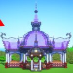 【マインクラフト】ガゼボ風ダークファンタジーな倉庫 /Minecraft Tutorial【マイクラ建築】【1.21.8】