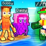 Using Admin Commands on One Brainrot Raft in Minecraft!