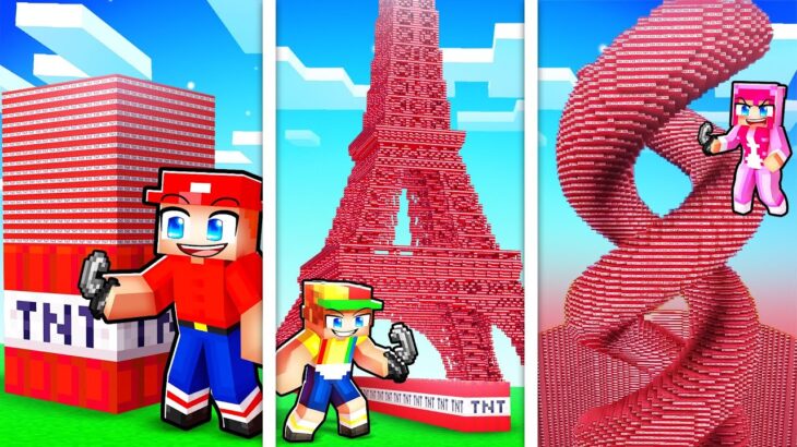 Exploding Every SECRET Minecraft TNT in One Video…